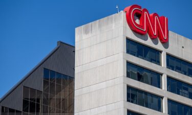 The CNN logo is seen on the network's former headquarters in Atlanta