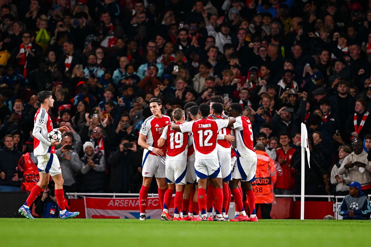 <i>Stuart MacFarlane/Arsenal FC/Getty Images via CNN Newsource</i><br/>Gianluigi Donnarumma concedes PSG's second of the night.