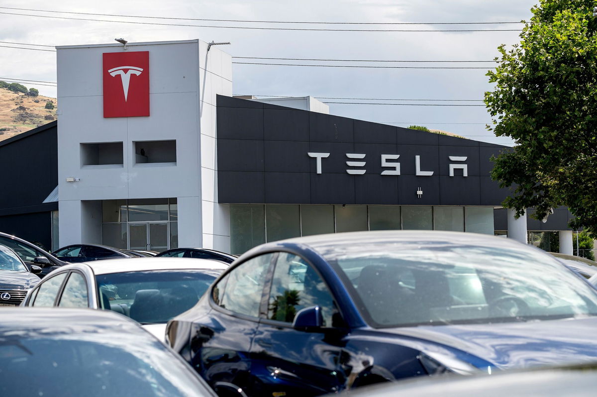 <i>David Paul Morris/Bloomberg/Getty Images via CNN Newsource</i><br />Tesla reported an increase in sales for the first time this year