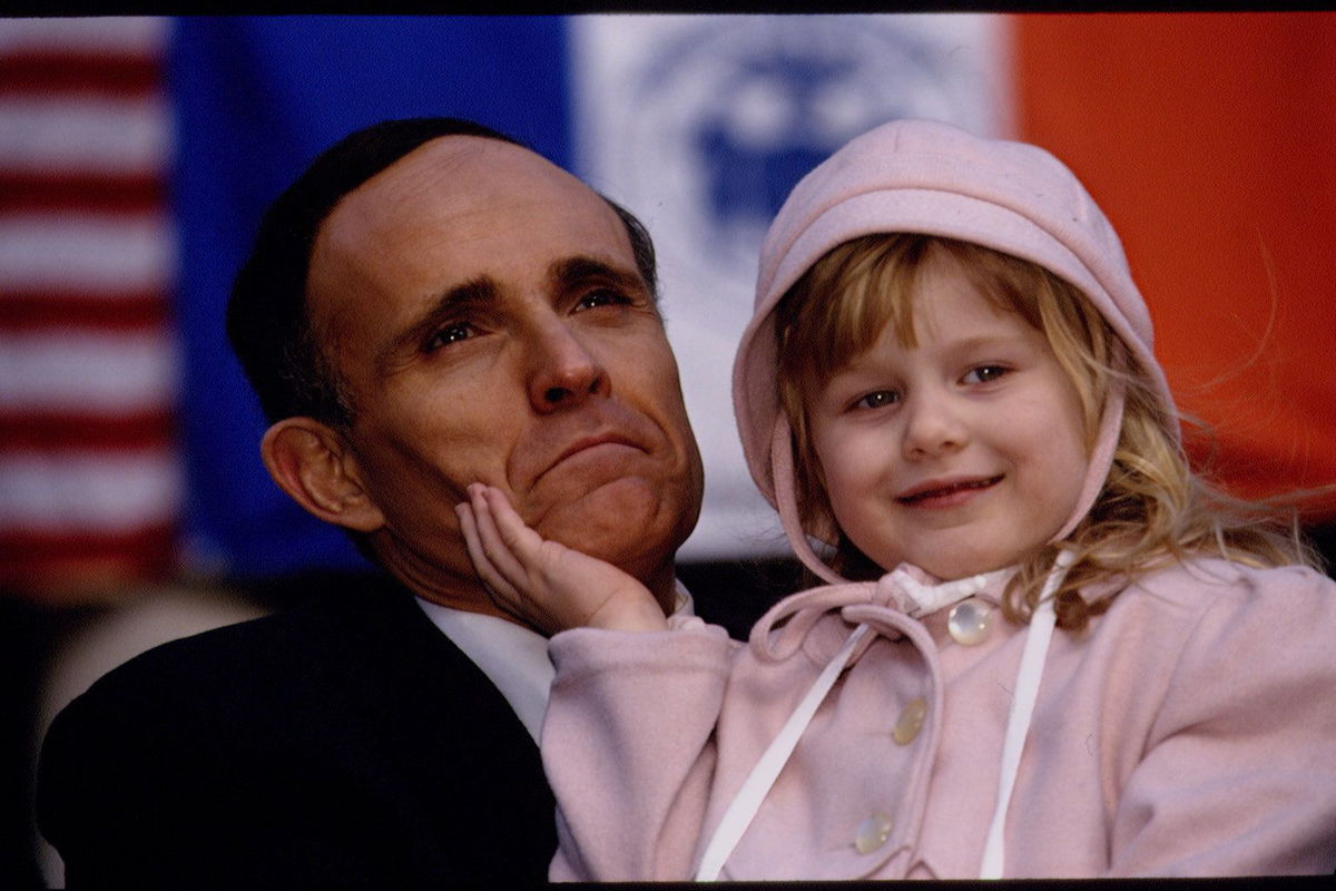 <i>Rick Maiman/Sygma/Getty Images via CNN Newsource</i><br />Rudy Giuliani pictured with his daughter Caroline Giuliani.