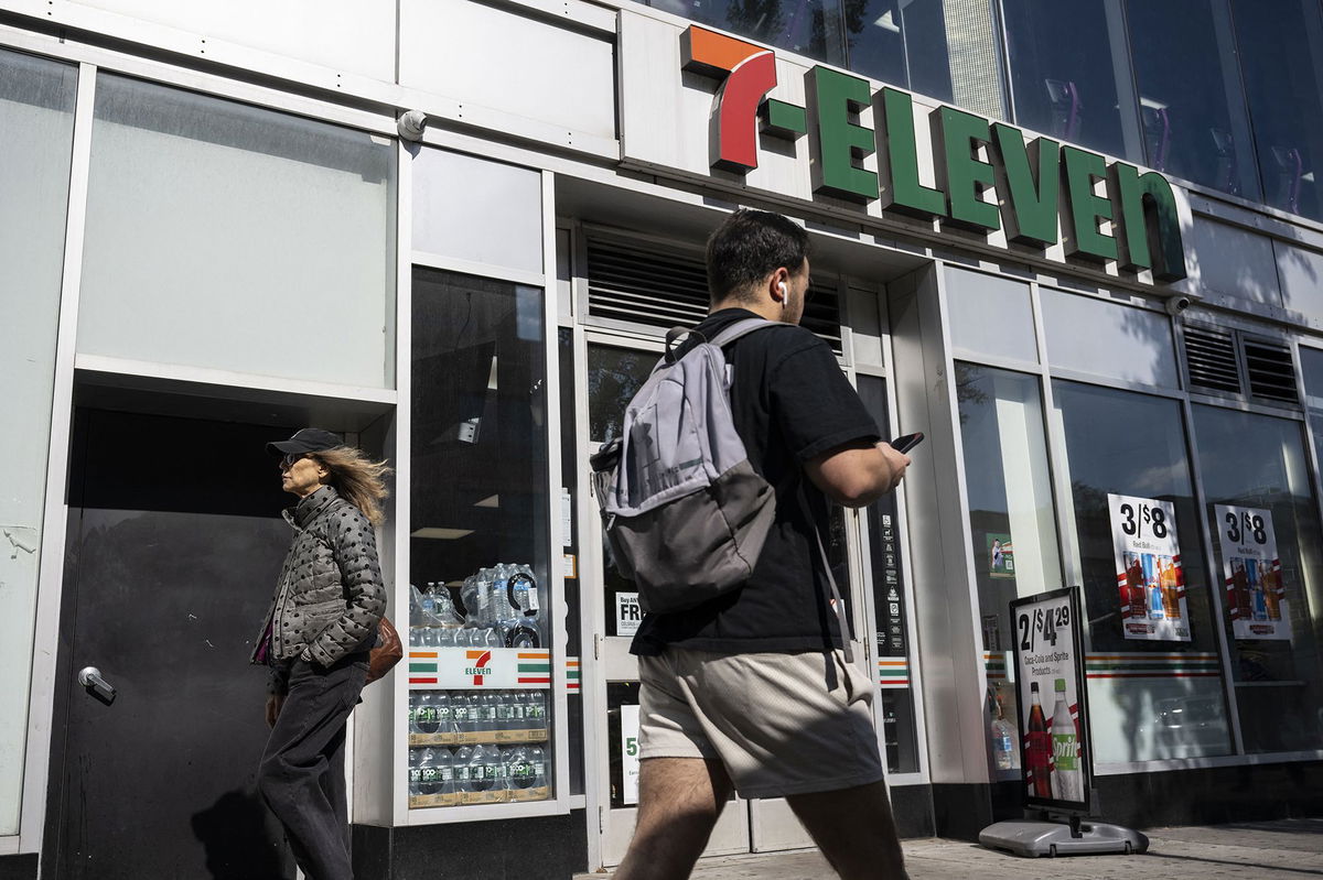 <i>Angela Weiss/AFP/Getty Images via CNN Newsource</i><br/>7-Eleven is set to close 444 convenience stores in North America.