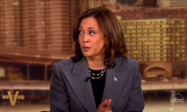 Vice President Kamala Harris appears on The View on Tuesday