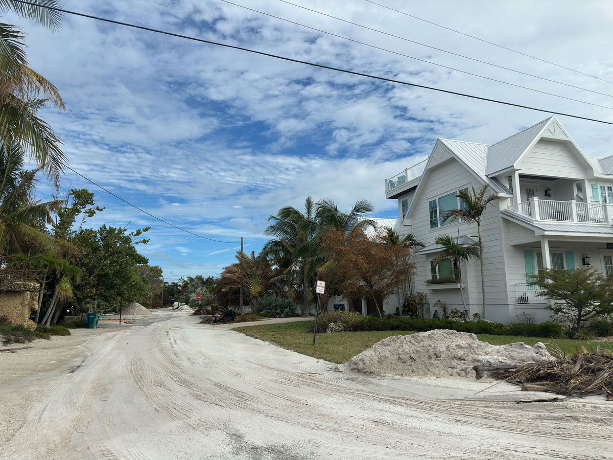 <i>Paul Murphy/CNN via CNN Newsource</i><br/>Storm damage from Hurricane Helene sits Tuesday in a True Value store on Anna Maria Island