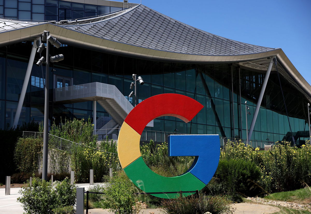 <i>Justin Sullivan/Getty Images via CNN Newsource</i><br />The Google logo is displayed in front of company headquarters. For the first time since AT&T was dismantled into Baby Bells four decades ago