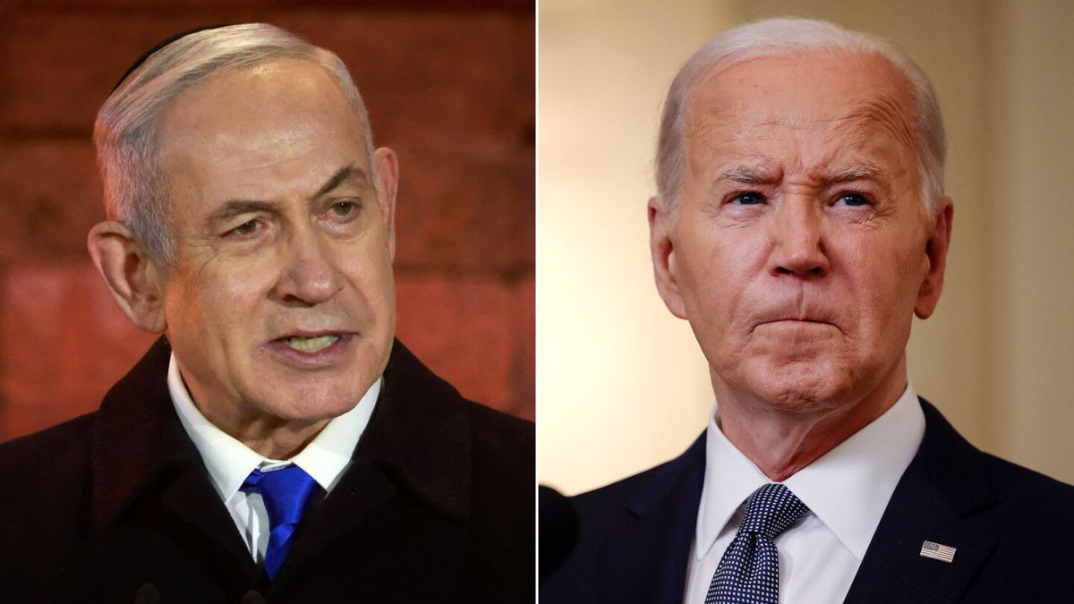 <i>Getty Images via CNN Newsource</i><br/>President Joe Biden held a 30-minute call with Israeli Prime Minister Benjamin Netanyahu