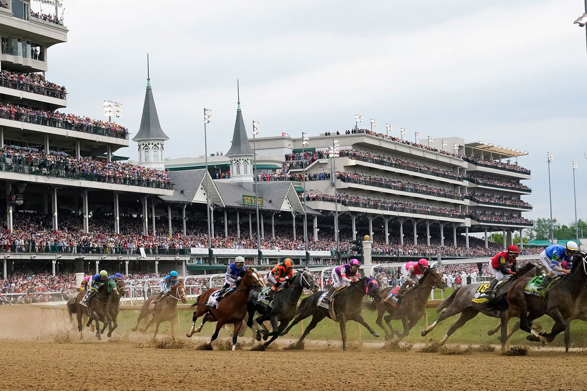 <i>Julio Cortez/AP/File via CNN Newsource</i><br/>This May 2023 photo shows the 149th running of the Kentucky Derby horse race at Churchill Downs Saturday