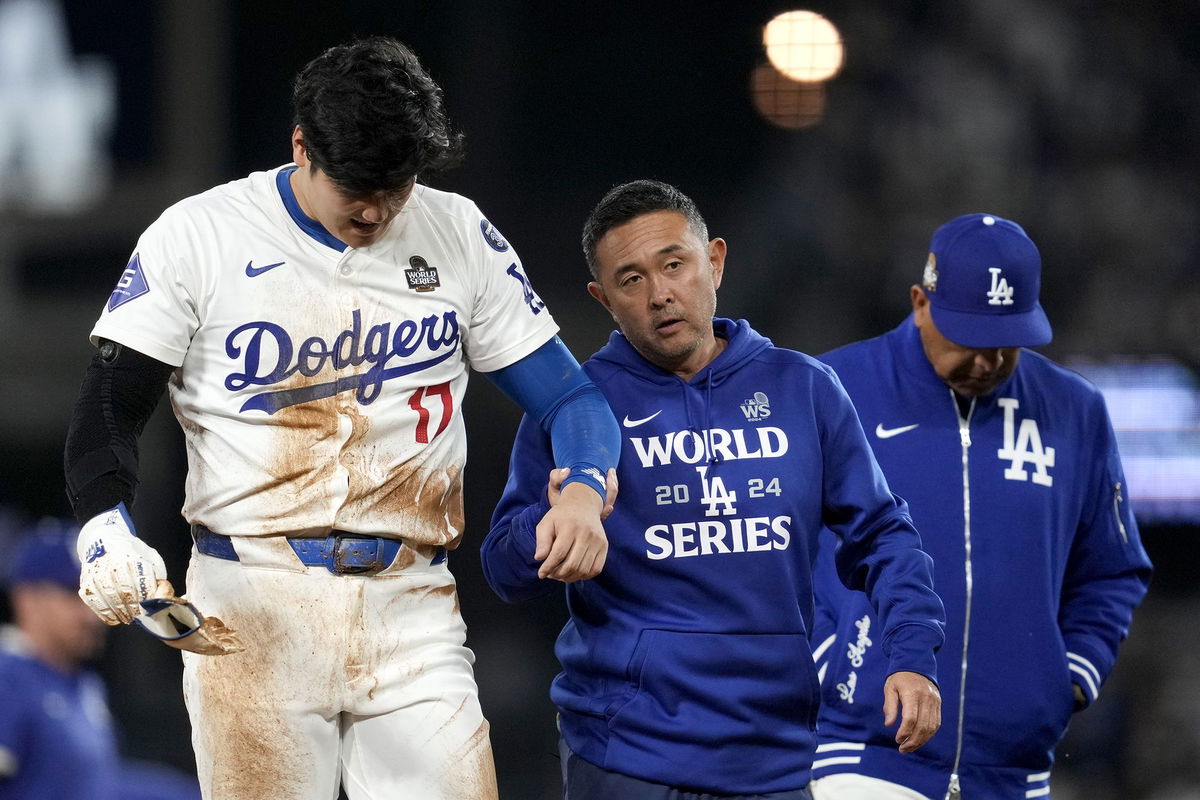 <i>Ashley Landis/AP via CNN Newsource</i><br/>Los Angeles Dodgers' Shohei Ohtani