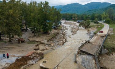 Hurricane Helene damaged Baxter's North Cove site in North Carolina in September