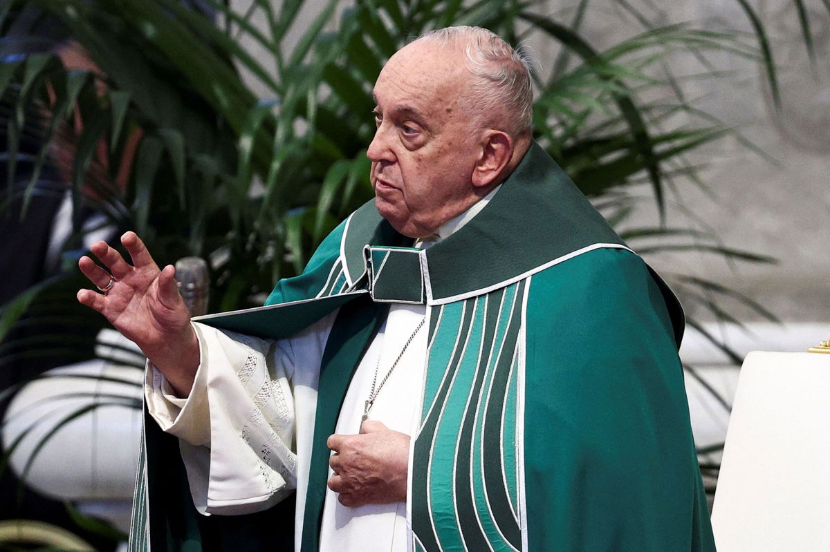 <i>Guglielmo Mangiapane/Reuters via CNN Newsource</i><br />Pope Francis leads the closing Mass at the end of the Synod of Bishops in Saint Peter's Basilica at the Vatican