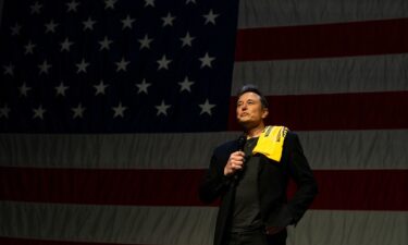 SpaceX and Tesla CEO Elon Musk speaks at a town hall with Republican candidate for Senate Dave McCormick at the Roxain Theater in Pittsburgh