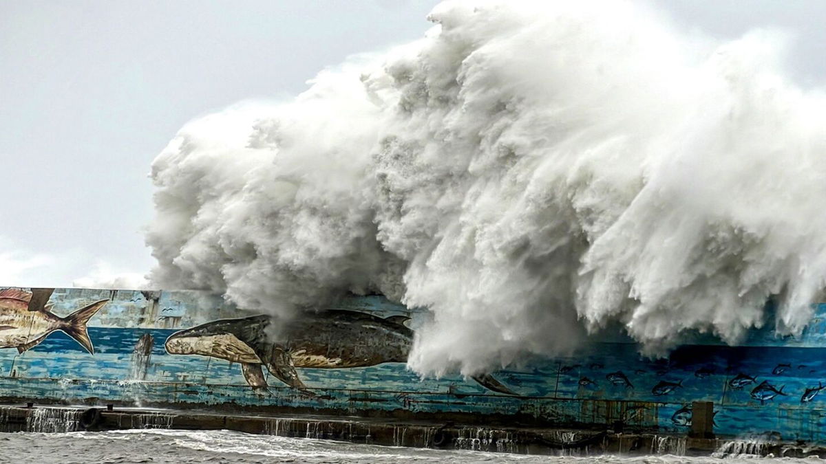 <i>I-Hwa Cheng/AFP/Getty Images via CNN Newsource</i><br/>Heavy downpours in Keelung