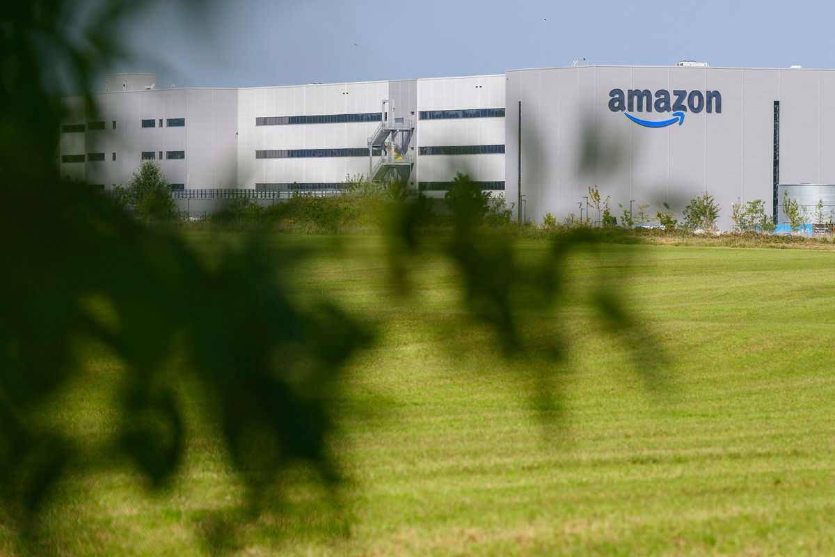 <i>Jean-Christophe Verhaegen/AFP/Getty Images/File via CNN Newsource</i><br/>An Amazon distribution center in Augny