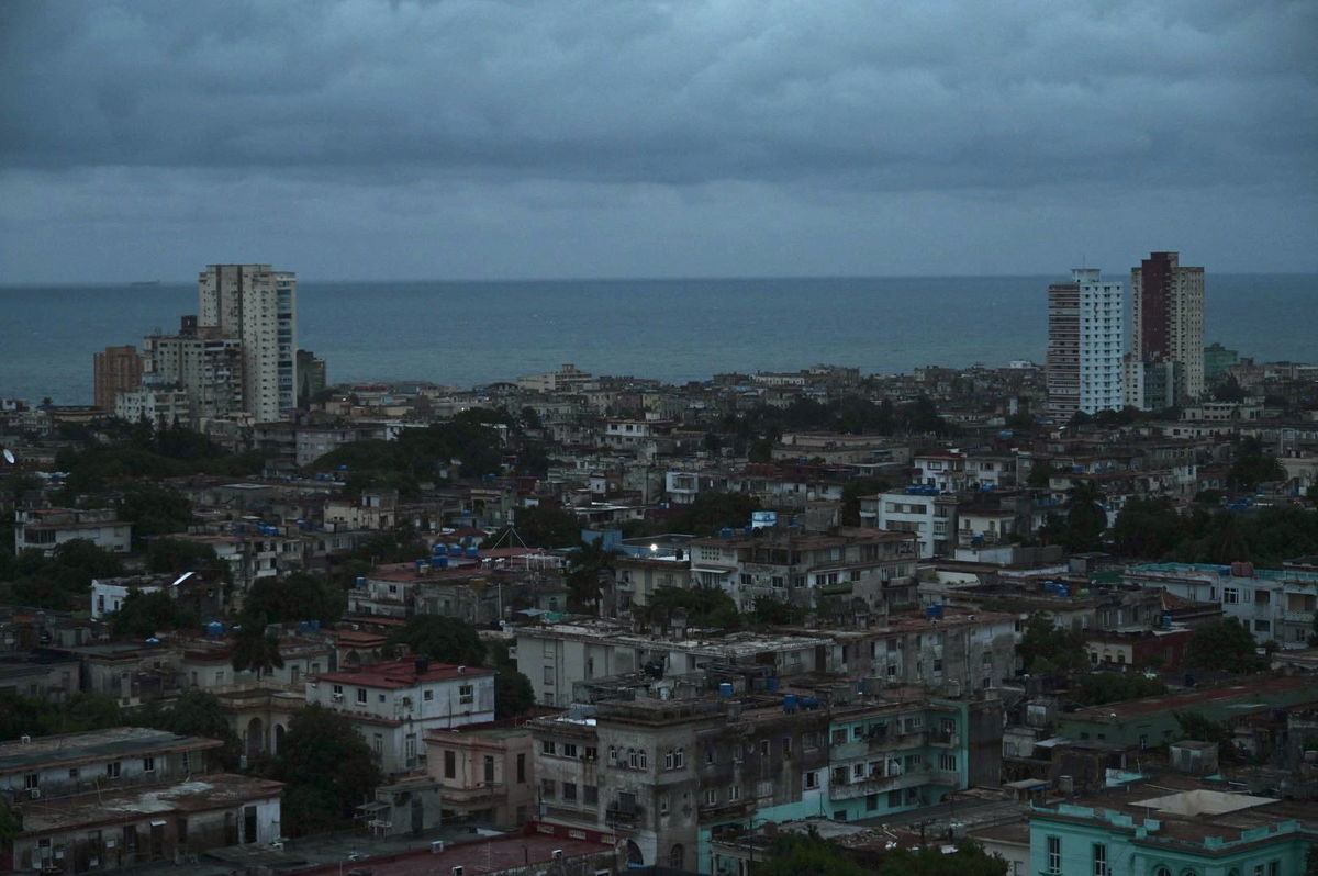 <i>Yamil Lage/AFP/Getty Images via CNN Newsource</i><br/>A general view of the city during a nationwide blackout caused by a grid failure in Havana