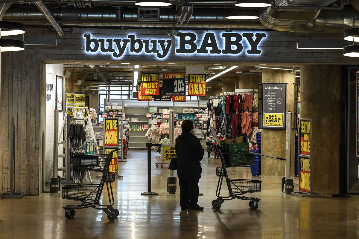 <i>Stephanie Keith/Bloomberg/Getty Images via CNN Newsource</i><br/>BuyBuy Baby is closing its brick-and-mortar locations once again.