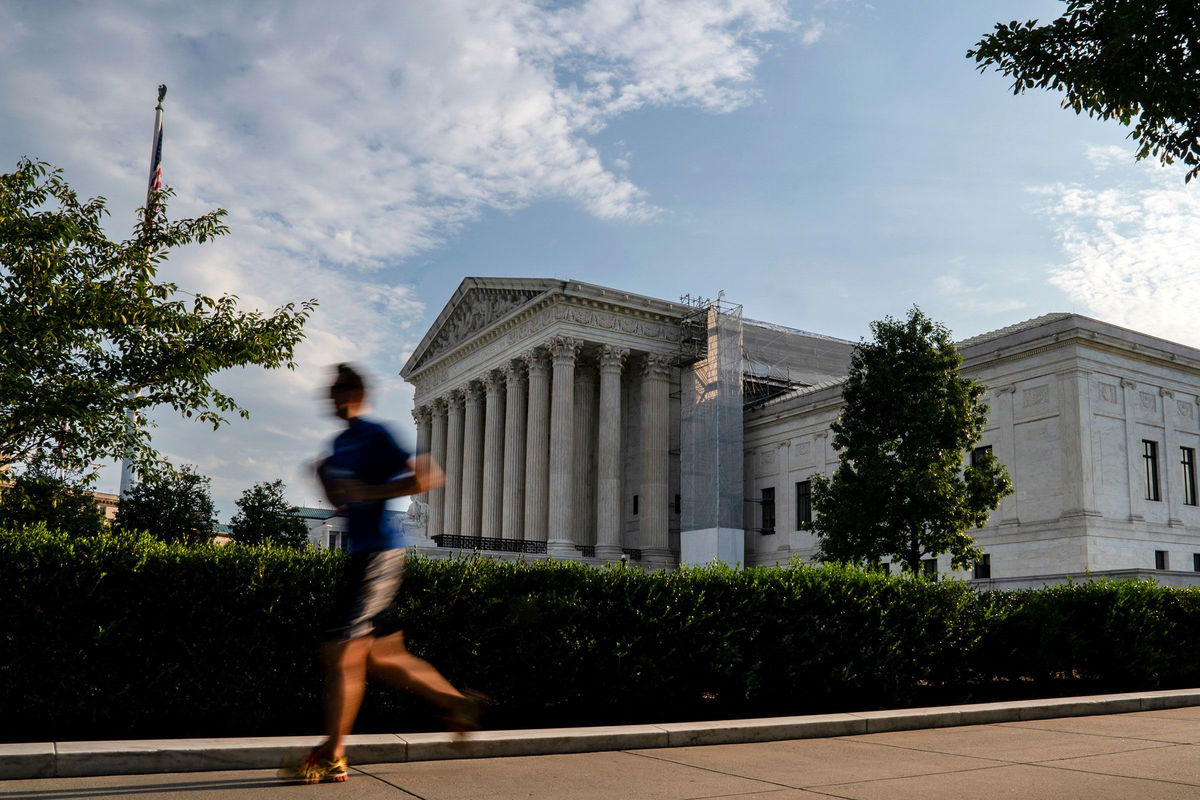 <i>Kent Nishimura/Bloomberg/Getty Images via CNN Newsource</i><br/>The US Supreme Court in Washington