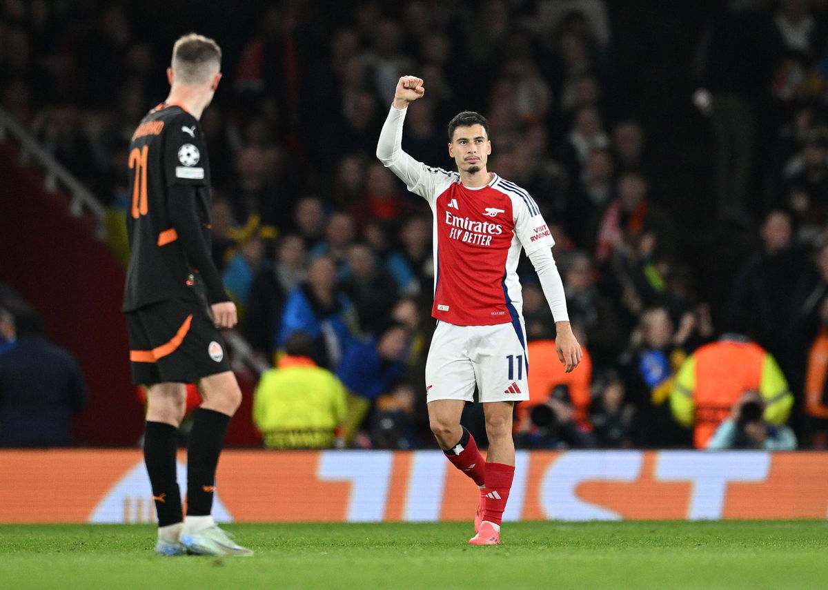 <i>Justin Setterfield/Getty Images via CNN Newsource</i><br/>Riznyk saved Trossard's second-half penalty.