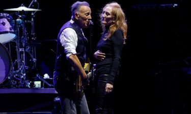 (From left) Bruce Springsteen and Patti Scialfa performing at the 2024 Sea.Hear.Now Festival in Asbury Park