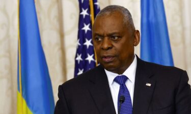 Defense Secretary Lloyd Austin delivers a speech at the Diplomatic Academy