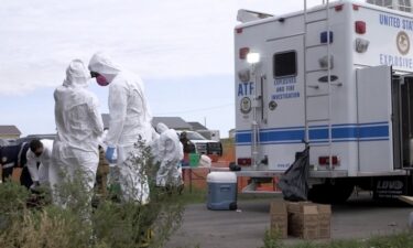 Federal agents respond to a crime scene as part of "Operation Not Forgotten."