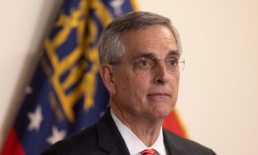 Georgia Secretary of State Brad Raffensperger speaks during a press conference on Georgia's Presidential Primary Election Day