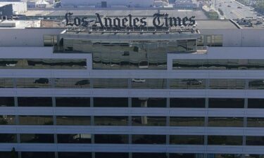 The Los Angeles Times building on September 30