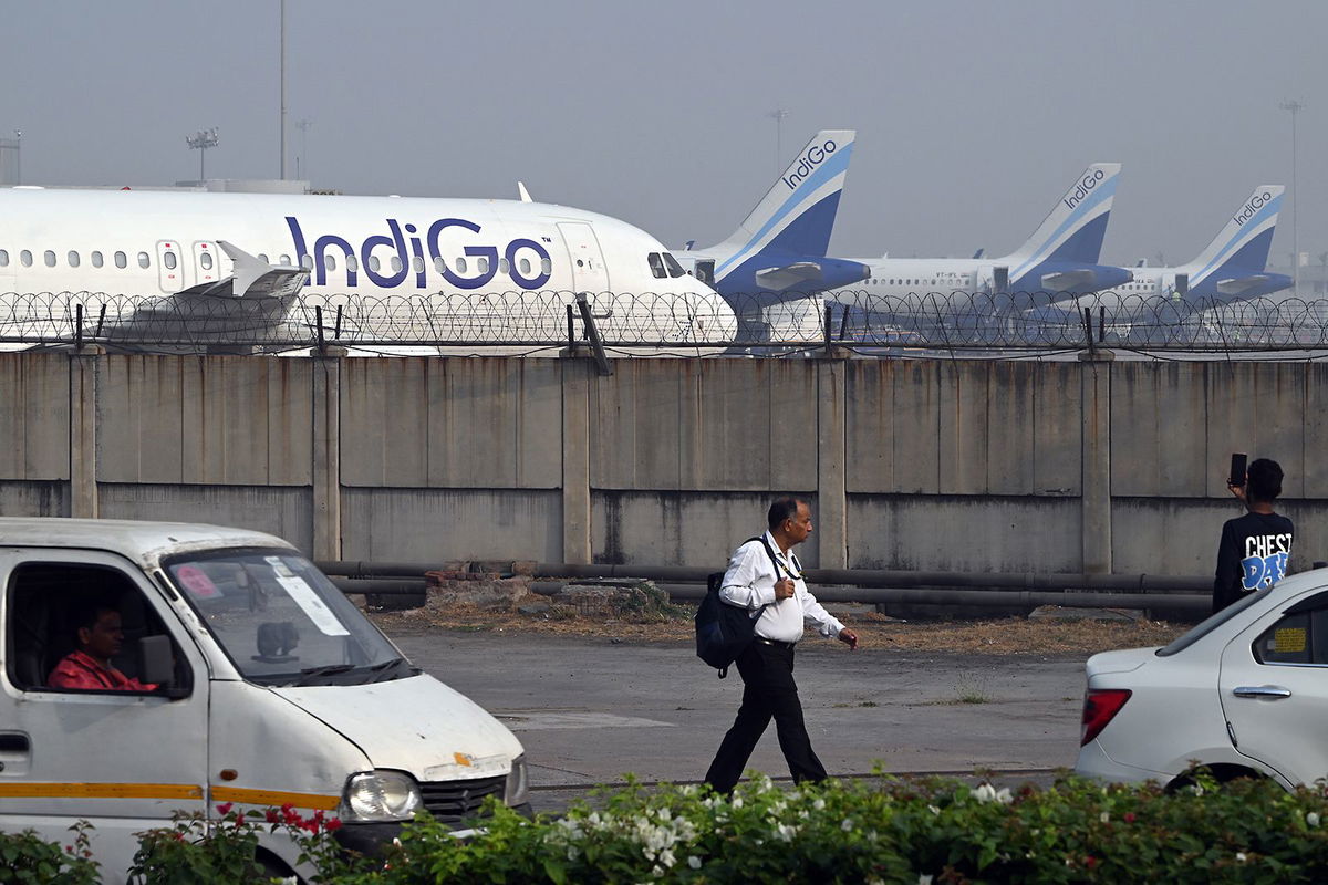 <i>Idrees Mohammed/AFP/Getty Images via CNN Newsource</i><br/>An Air India Express aircraft prepares to land at Kempegowda International Airport in Bengaluru on September 4