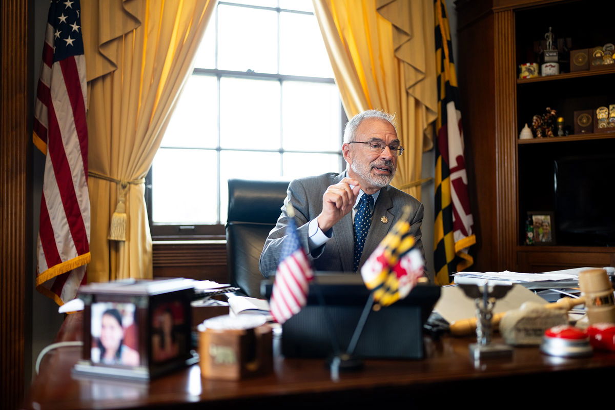 <i>Bill Clark/CQ-Roll Call/Getty Images via CNN Newsource</i><br/>Newly elected House Freedom Caucus chairman Rep. Andy Harris on September 19