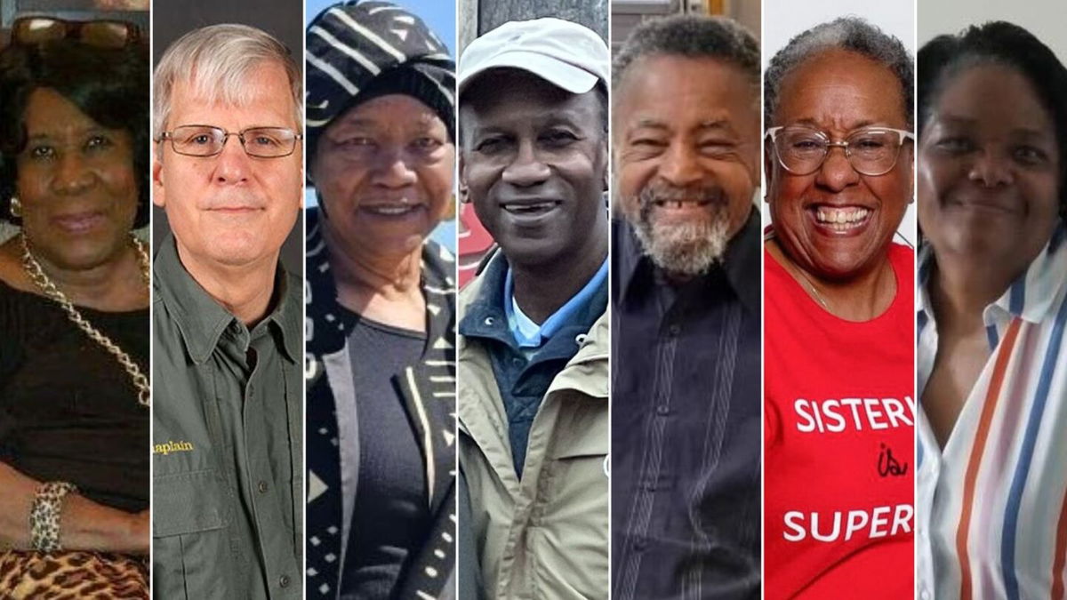 <i>Febury Hassan/Caring Connection Chaplaincy/Zelda Johnson/William Johnson Sr./John Thomas/Impact Church/Ben Crump Law via CNN Newsource</i><br/>From left to right: Carlotta McIntosh