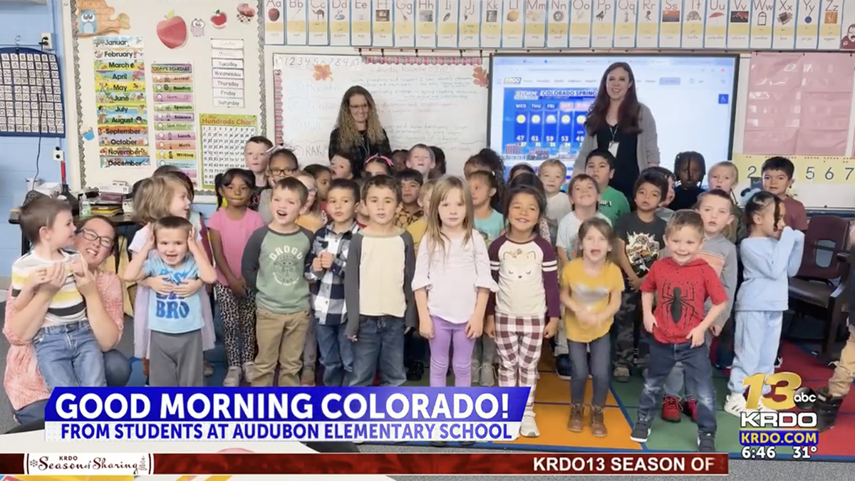 Meteorologist Chevy Chevalier visits Audubon Elementary KRDO