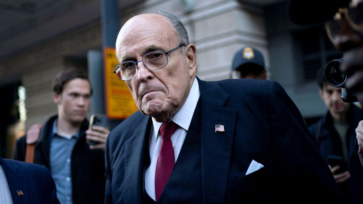 <i>Bonnie Cash/Reuters via CNN Newsource</i><br/>Former New York Mayor Rudy Giuliani departs the U.S. District Courthouse after he was ordered to pay $148 million in his defamation case in Washington