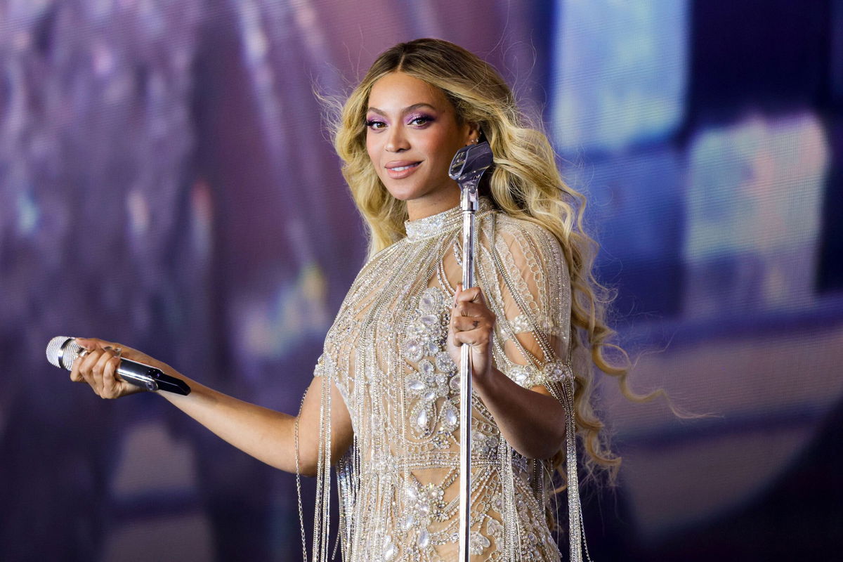 <i>Kevin Mazur/WireImage/Getty Images via CNN Newsource</i><br/>Beyoncé is pictured here in 2023.