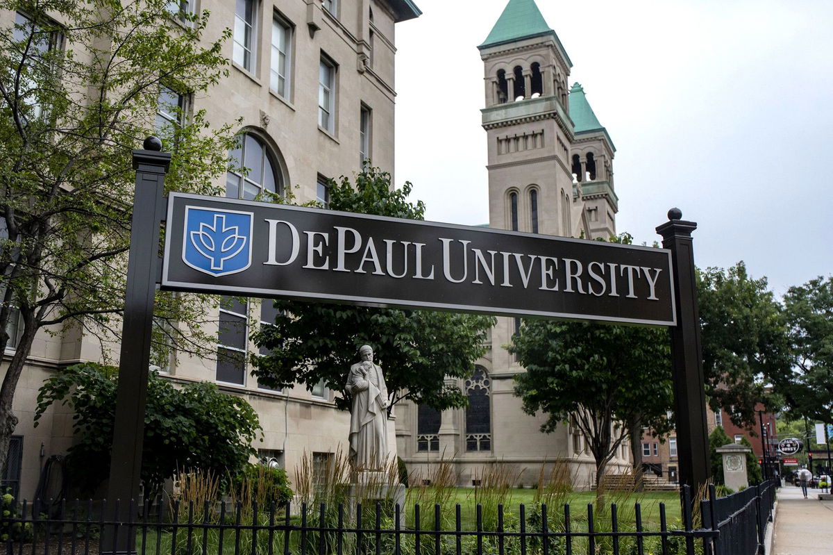 <i>Brian Cassella/Chicago Tribune/Getty Images via CNN Newsource</i><br/>The DePaul University campus in Chicago.