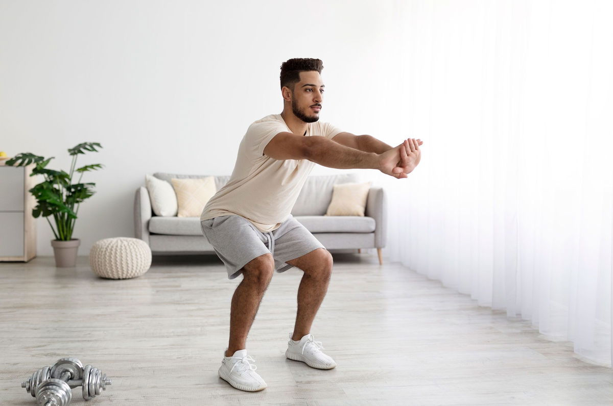 <i>Prostock-Studio/iStockphoto/Getty Images via CNN Newsource</i><br/>While performing a squat