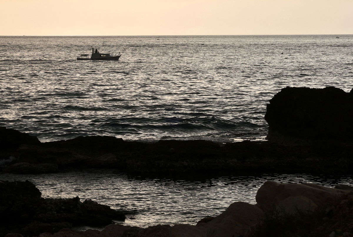 <i>Mohamed Abd El Ghany/Reuters via CNN Newsource</i><br/>Lebanese forces patrol the sea after an Israeli special forces raid in the northern Lebanese coastal town of Batroun early on Friday