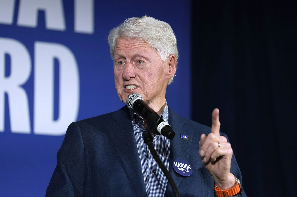 <i>Julia Beverly/Getty Images via CNN Newsource</i><br/>Clinton speaks at a campaign event in Fort Valley