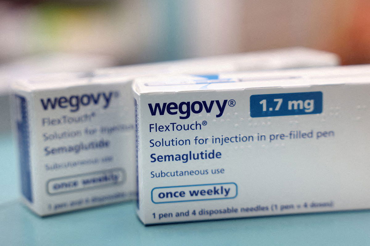 <i>Hollie Adams/Reuters/File via CNN Newsource</i><br />Boxes of Wegovy are seen at a pharmacy.