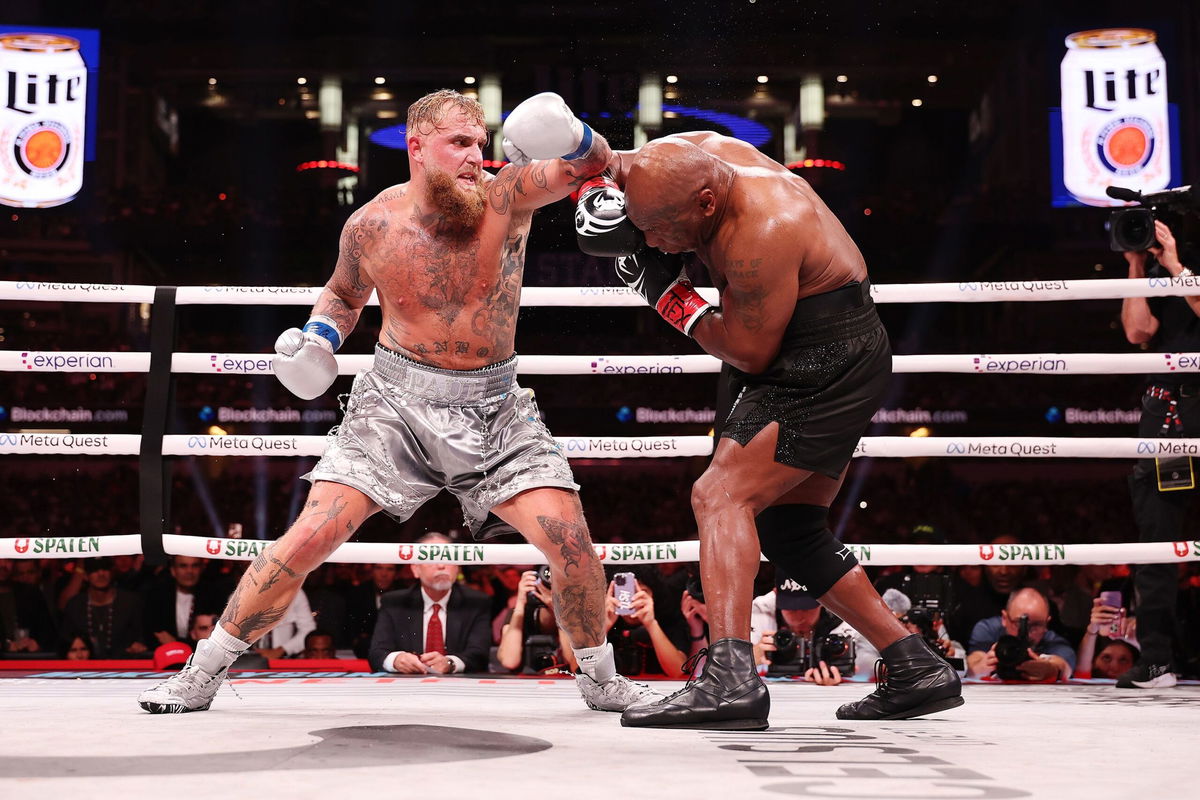 <i>Al Bello/Getty Images for Netflix via CNN Newsource</i><br/>Jake Paul takes on Mike Tyson in the most-streamed global sporting event ever.