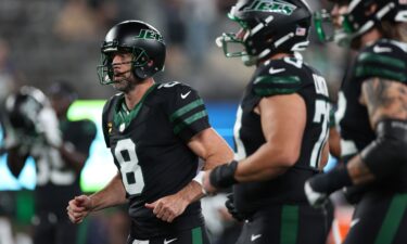 New York Jets head coach Robert Saleh looks on before a game against the Tennessee Titans at Nissan Stadium on September 15 in Nashville.