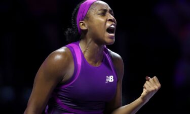 Coco Gauff defeated Aryna Sabalenka in the semifinals of the WTA Finals.