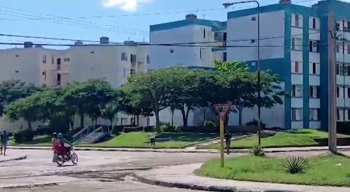 <i>Brita Garcia/Reuters via CNN Newsource</i><br/>This screen grab from a video by Brita Garcia shows a street in Santiago de Cuba after an earthquake struck off the coast of eastern Cuba on November 10.