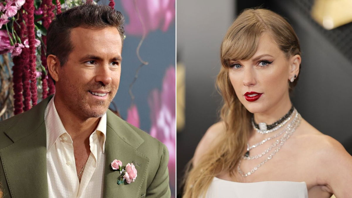 <i>Getty Images via CNN Newsource</i><br/>Reynolds confirmed that Swift is the godmother to his and wife Blake Lively’s daughters James