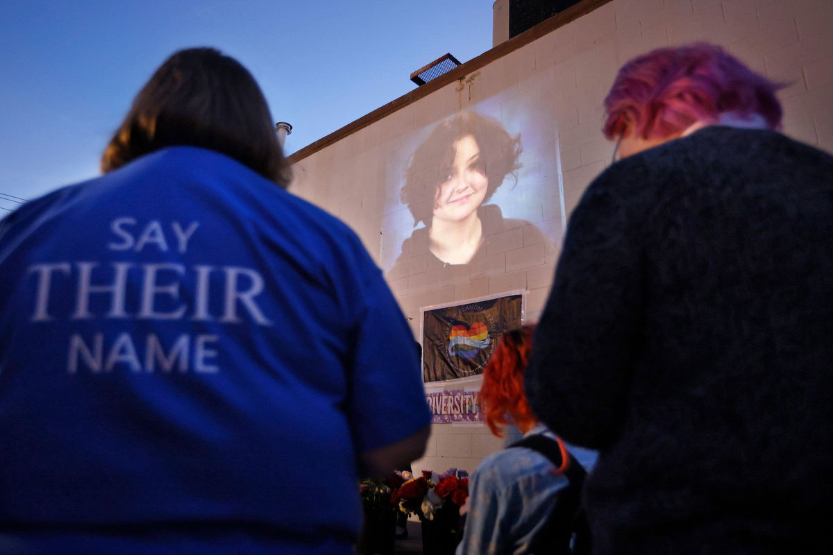 <i>Patrick Quiring/Reuters via CNN Newsource</i><br/>Owasso High School is seen the day of a vigil in memory of nonbinary teenage student Nex Benedict.