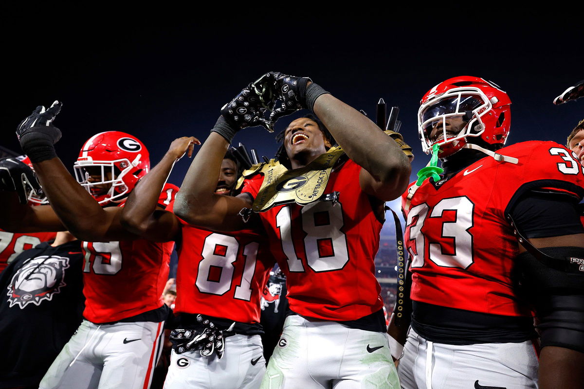 <i>Todd Kirkland/Getty Images via CNN Newsource</i><br/>The Georgia Bulldogs played their way back into the College Football Playoff bracket with a win against SEC rival Tennessee on Saturday.