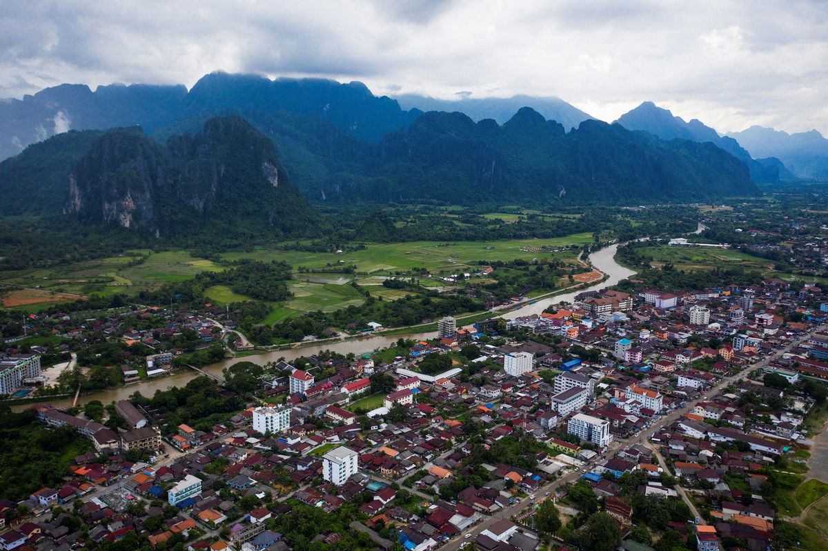 <i>Anupam Nath/AP via CNN Newsource</i><br/>Foreign tourists kayaking and tubing on the Song River in Vang Vieng