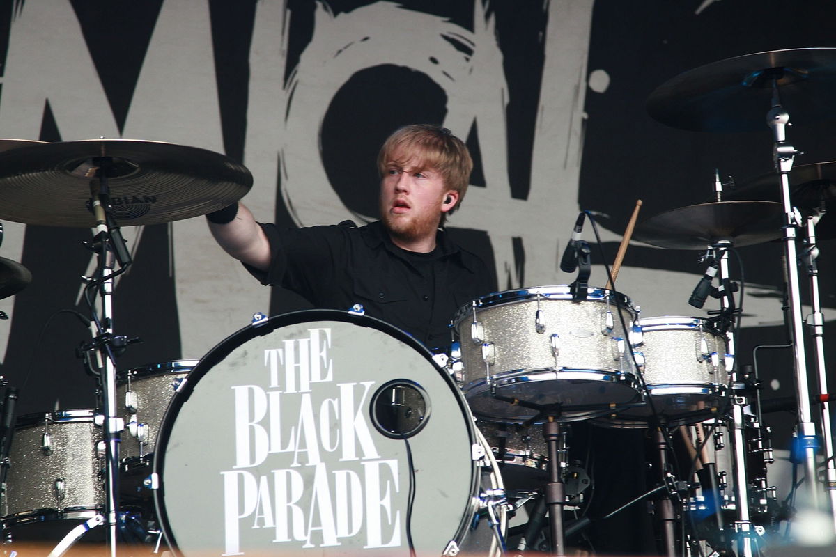 <i>Paul McConnell/Getty Images/File via CNN Newsource</i><br />Bob Bryar of My Chemical Romance performs on stage at the Sydney leg of the Big Day Out Festival 2007 at the Sydney Showground on January 25