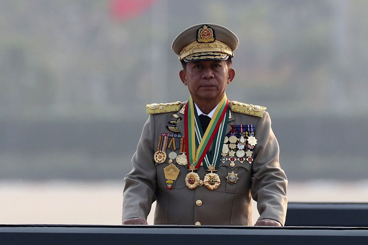 <i>Aung Shine Oo/AP/File via CNN Newsource</i><br/>Senior Gen. Min Aung Hlaing