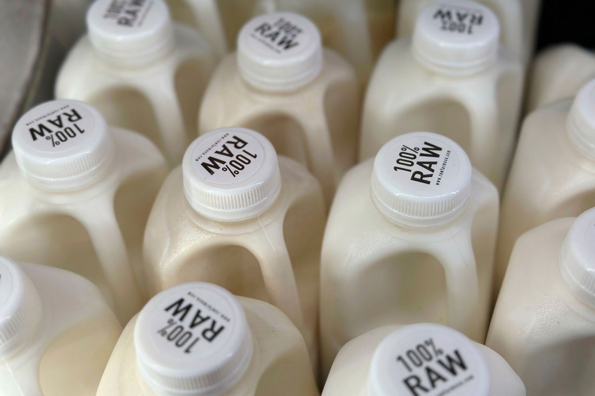 <i>JoNel Aleccia/AP via CNN Newsource</i><br/>Another recall was issued Wednesday for raw milk from Raw Farm LLC after bird flu was detected in the milk.