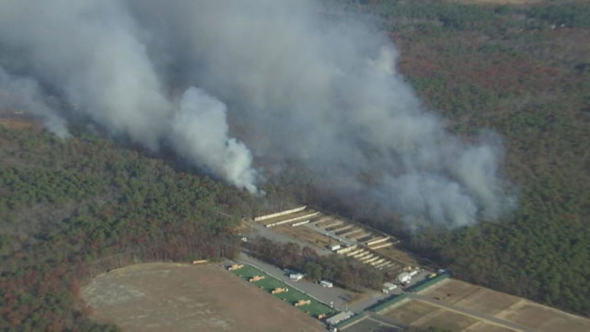 <i>KYW via CNN Newsource</i><br/>At least 15 buildings have been evacuated in Jackson Township