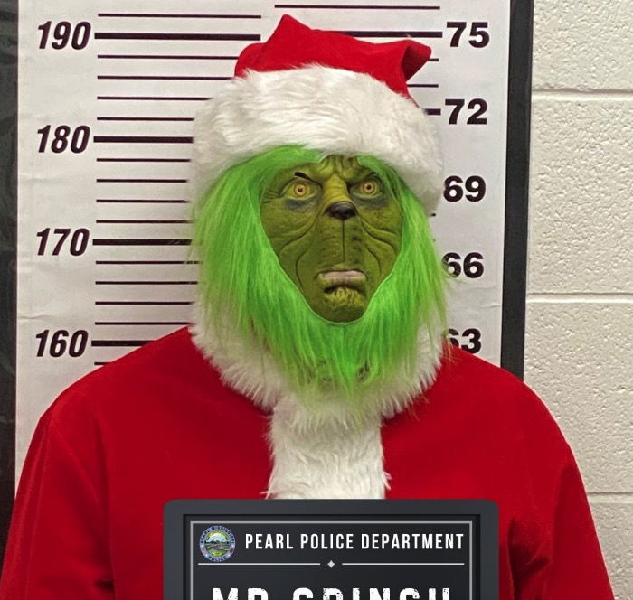 <i>Pearl Police Department via CNN Newsource</i><br/>Grinch. The arrest happened on Dec. 19