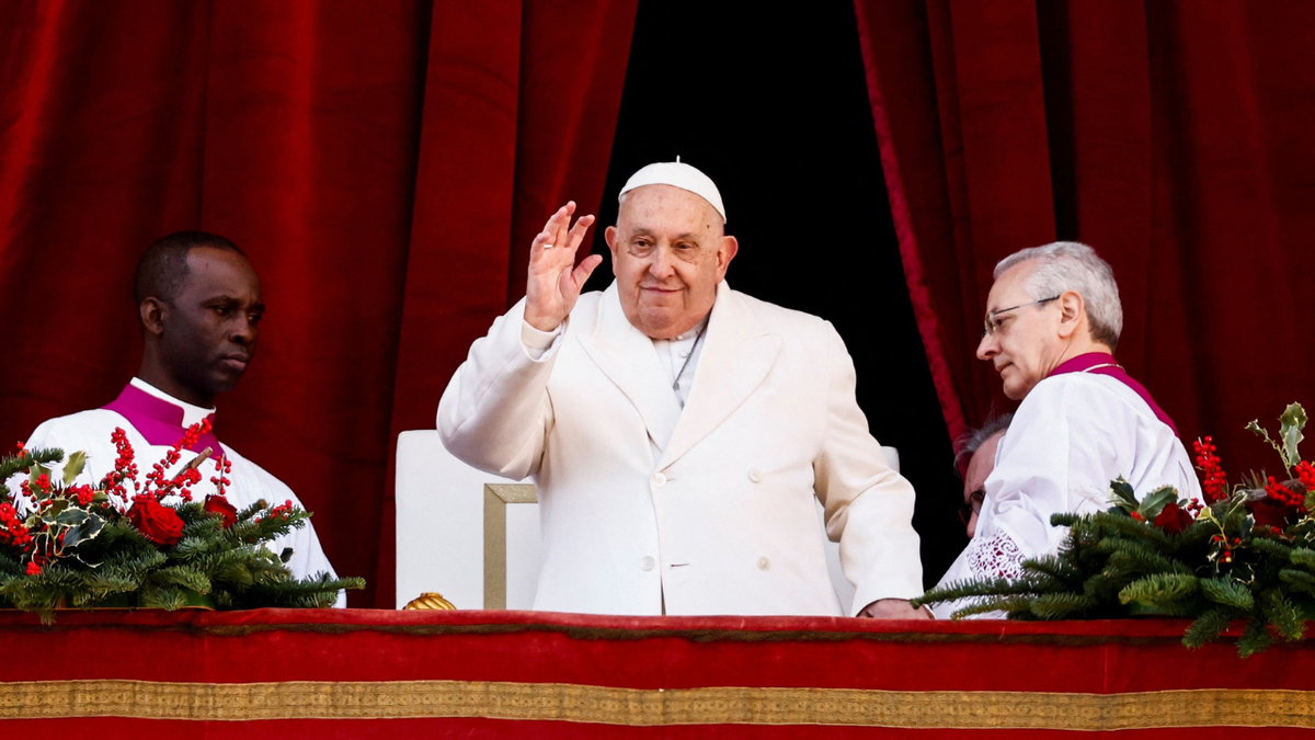 Pope Francis urged peace in Ukraine and Gaza, in his annual Urbi et Orbi address on Christmas Day, speaking from the main balcony of St. Peter's Basilica at the Vatican, on Thursday, December 25.